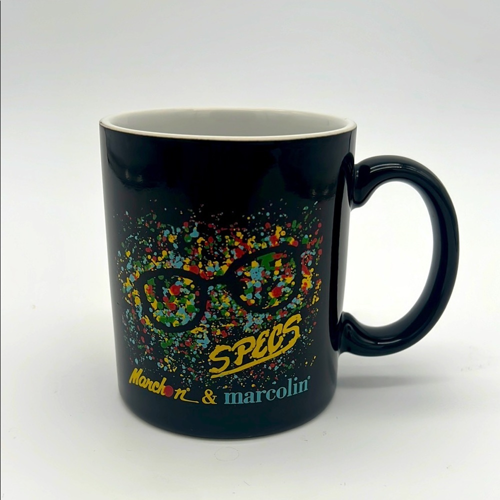 Marchon &  Marcolin “Specs” Art Glasses Colorful Coffee Mug / Tea Cup